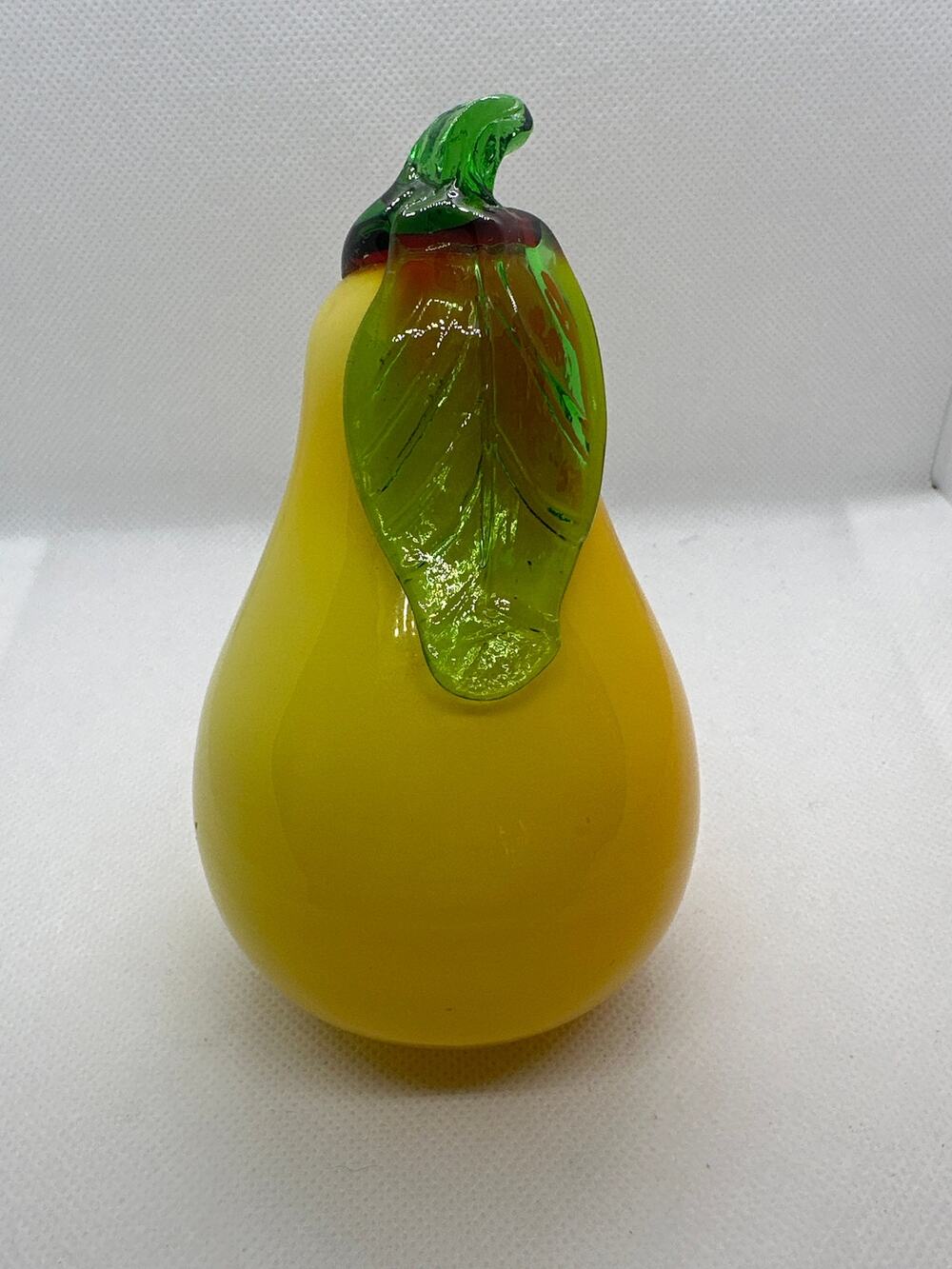 Murano Style Blown Art Glass Pear